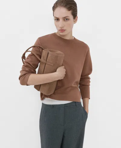 Mango Women's Round-neck Knitted Sweater In Multi