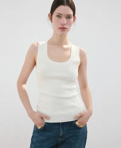 Mango Women's Round-neck Knitted Top In Multi