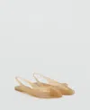 Mango X Supriya Lele Slingback Jelly Sandal In Brown