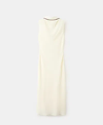 Mango Women's Scarf Detail Dress In White