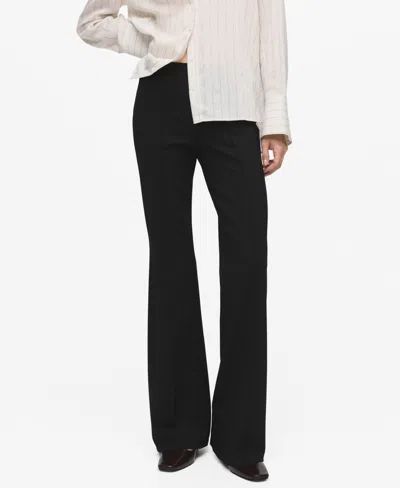 Mango Women's Seam Detail Leggings In Black