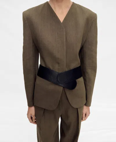 Mango Women's Seamless Linen Suit Jacket
