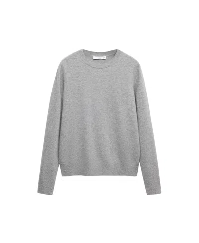 Mango Women's Selection 100% Cashmere Crewneck Sweater In Gray