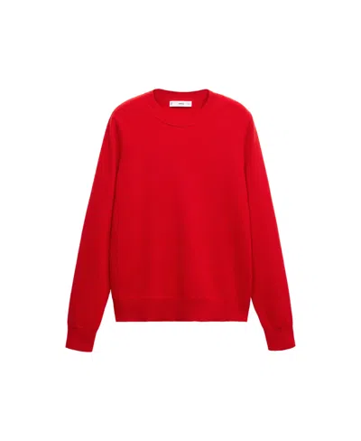 Mango Women's Selection 100% Cashmere Crewneck Sweater In Red