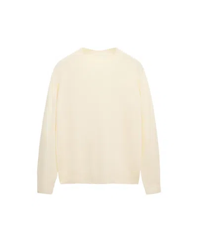 Mango Women's Selection Crewneck Wool Sweater In Metallic
