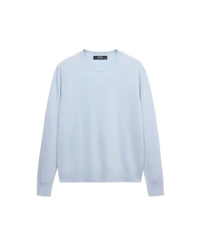Mango Women's Selection Crewneck Wool Sweater In Blue