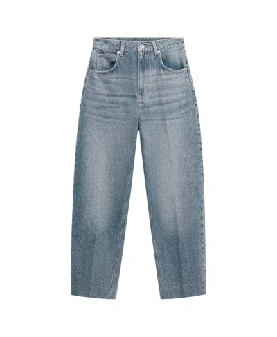 Mango Women's Selection Cropped Balloon-leg High-rise Jeans In Blue