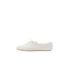 Mango Leather Flat In White