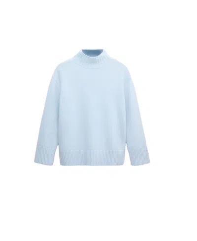 Mango Women's Selection Wool-blend Turtleneck Sweater In Blue