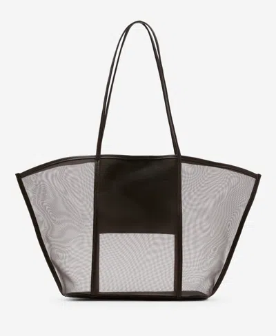 Mango Women's Semi-transparent Shopper Bag In Brown