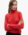 Mango Turtleneck Sweater In Red