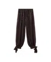 Mango Sequin Harem Pants In Brown