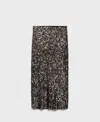 Mango Women's Sequin Midi Skirt In Charcoal