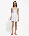 Mango Short Flared Dress White In White
