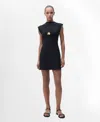 Mango Women's Short Flared Knitted Dress In Black