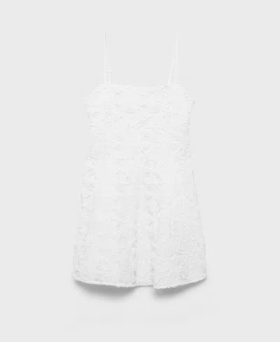 Mango Women's Short Floral Texture Dress