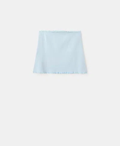 Mango Women's Short Pleated Skirt In Blue