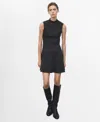 Mango Princess Seam Sleeveless Dress In Black
