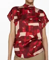 Mango Blouse In Maroon