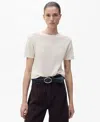 Mango Madeano Short Sleeve Crewneck Sweater In Light,pastel Grey