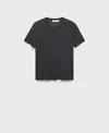 Mango Women's Short-sleeved Micro-modal Pajama Top In Black