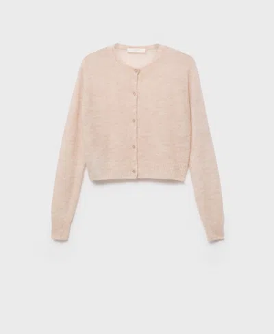 Mango Women's Short Wool Cardigan In Neutral