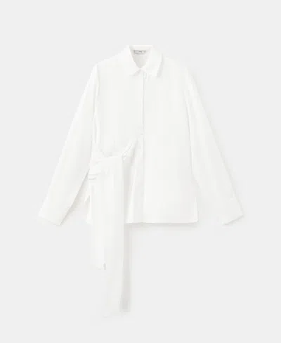 MANGO WOMEN'S SIDE KNOT SHIRT