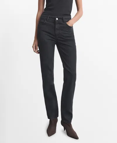 MANGO WOMEN'S SLIM-FIT HIGH-WAIST JEANS