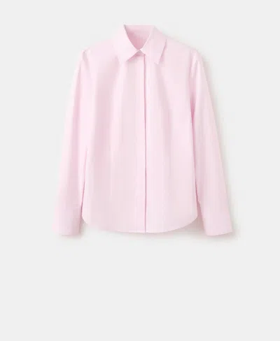 Mango Women's Slim-fit Poplin Shirt In Pink