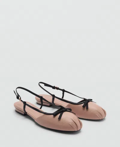 Mango Ballerina Decorative Bow Tie Nude