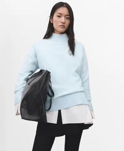 MANGO WOMEN'S SLIT KNITTED SWEATER