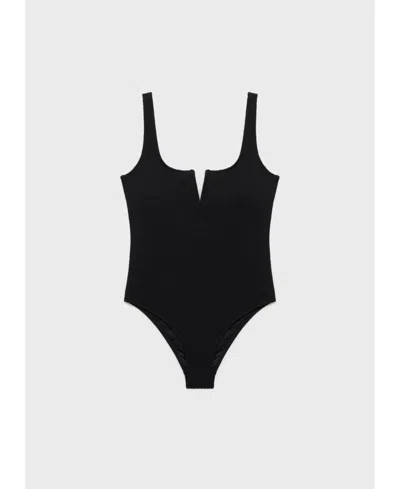 Mango Women's Slit Neckline Swimsuit