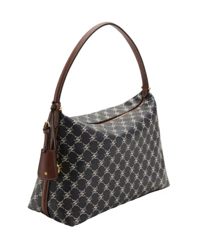 Mango Women's Small Logo Shoulder Bag In Navy