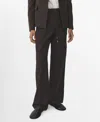Mango Soft Cargo Trousers Charcoal In Charcoal