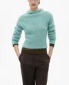 Mango Pull-over Capuche Toucher Doux Turquoise - Femme - Xs -  In Turquoise