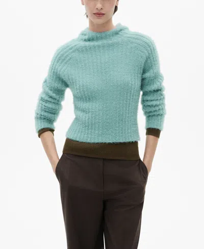 MANGO WOMEN'S SOFT FINISHED HOODED SWEATER