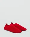 Mango Chaussure En Mesh Doux Rouge - Femme - 41 -  In Red