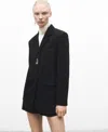 Mango Straight Button Suit Blazer