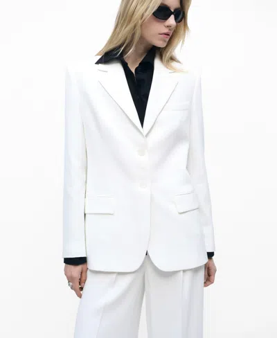 Mango Women's Straight Button Suit Blazer