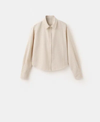 Mango Women's Straight Checked Shirt In Multi