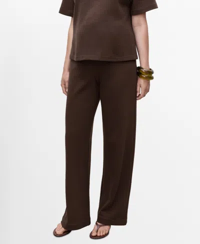 MANGO WOMEN'S STRAIGHT COTTON MATERNITY PANTS