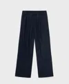 Mango Straight Leg Crop Pants In Blue