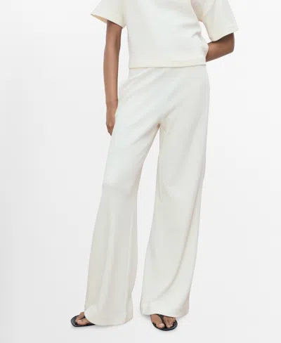 Mango Women's Straight-fit Cotton Pants In White