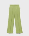 Mango Women's Straight-fit Linen-blend Suit Pants In Green
