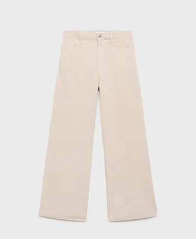 MANGO WOMEN'S STRAIGHT-FIT MID-RISE DENIM JEANS