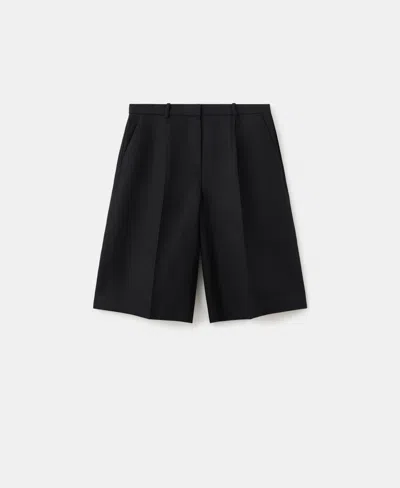 Mango Women's Straight Linen Bermuda Shorts In Black