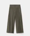 Mango Pull-on Straight Leg Knit Pants In Green