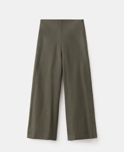 MANGO WOMEN'S STRAIGHT LINEN-BLEND PANTS