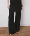 Mango Pull-on Straight Leg Pants In Black