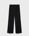 Mango Iguana Straight Leg Pants In Black